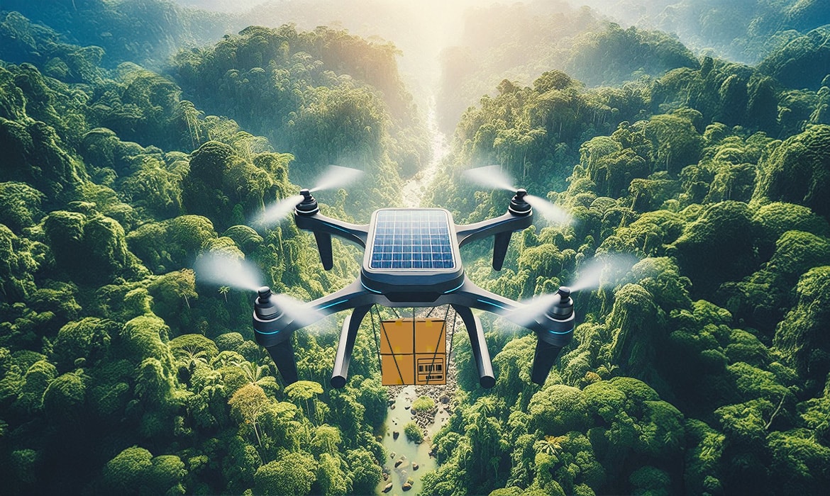 The evolution of drone logistics in AD 2100